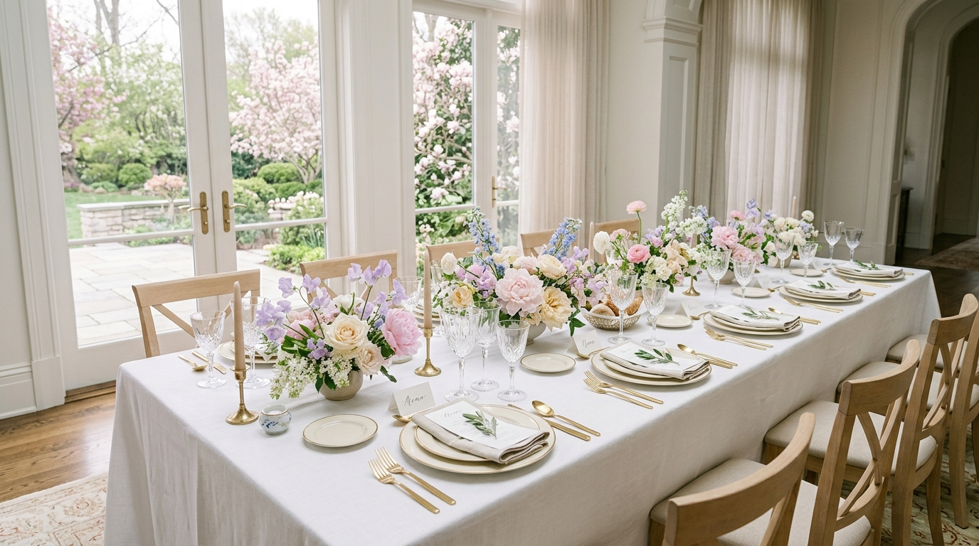 15 Elegant Spring Tablescapes for a Fresh and Seasonal Dining Table